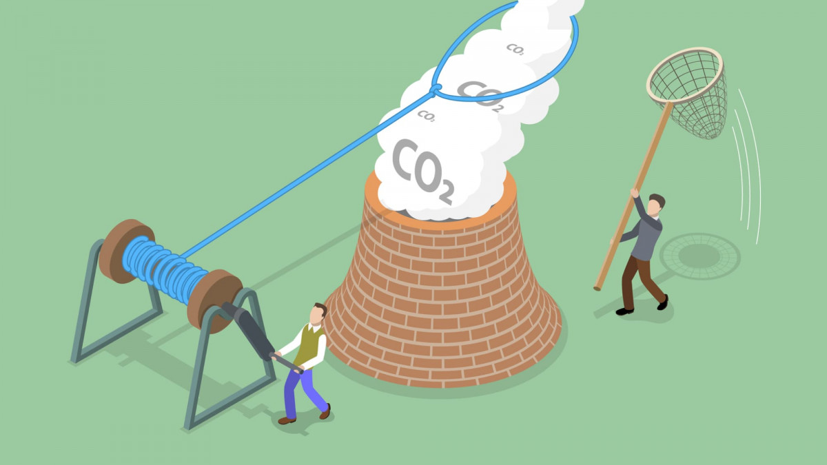 Eine neue Technologie zum Auffangen und Speichern von CO2.